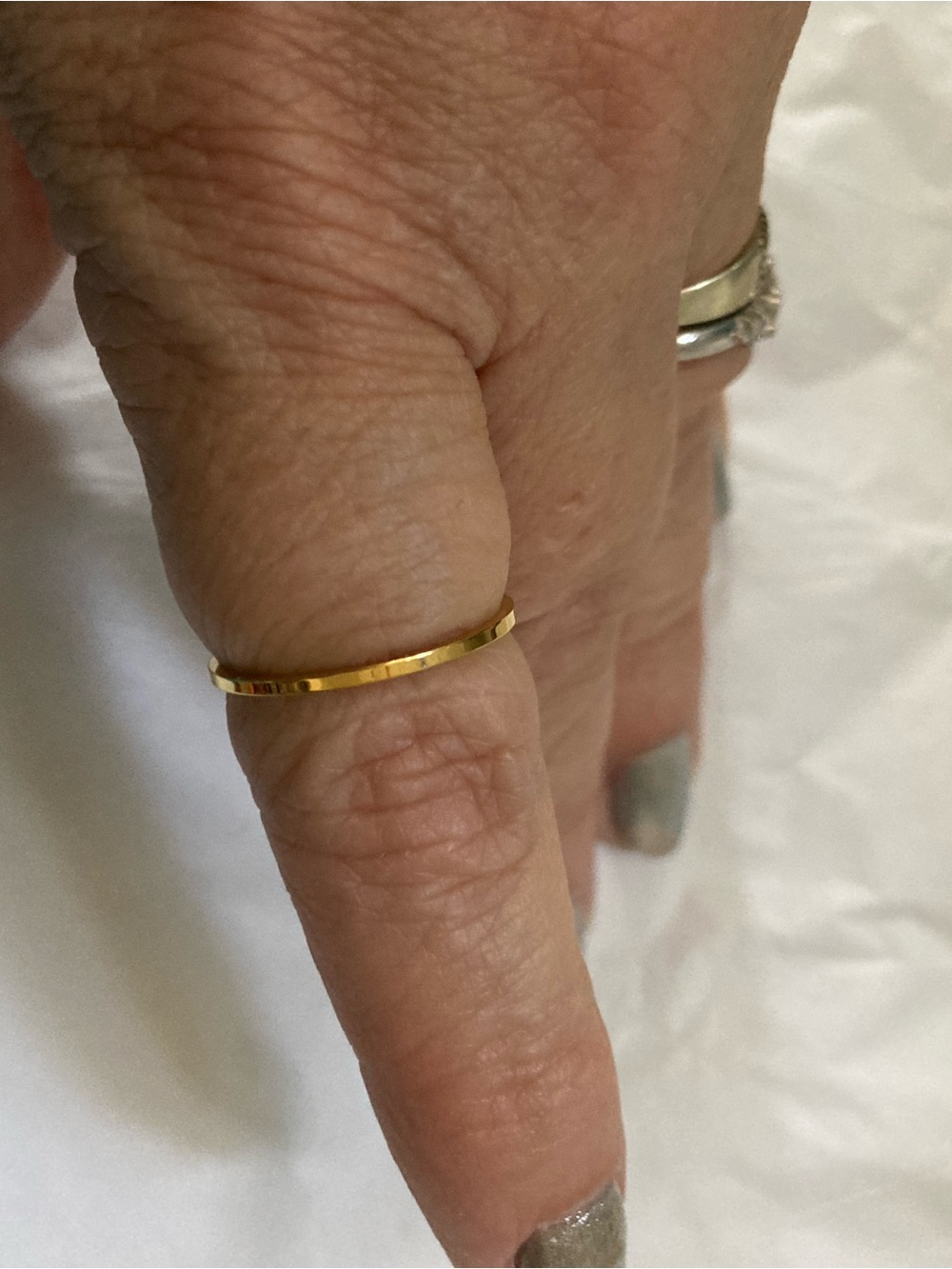 Classic Gold Stackable Ring Set - Picture 4 of 5